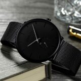 ⁦Crrju Montre Homme Femme- Acier Inoxydable -⁩ - الصورة ⁦5⁩